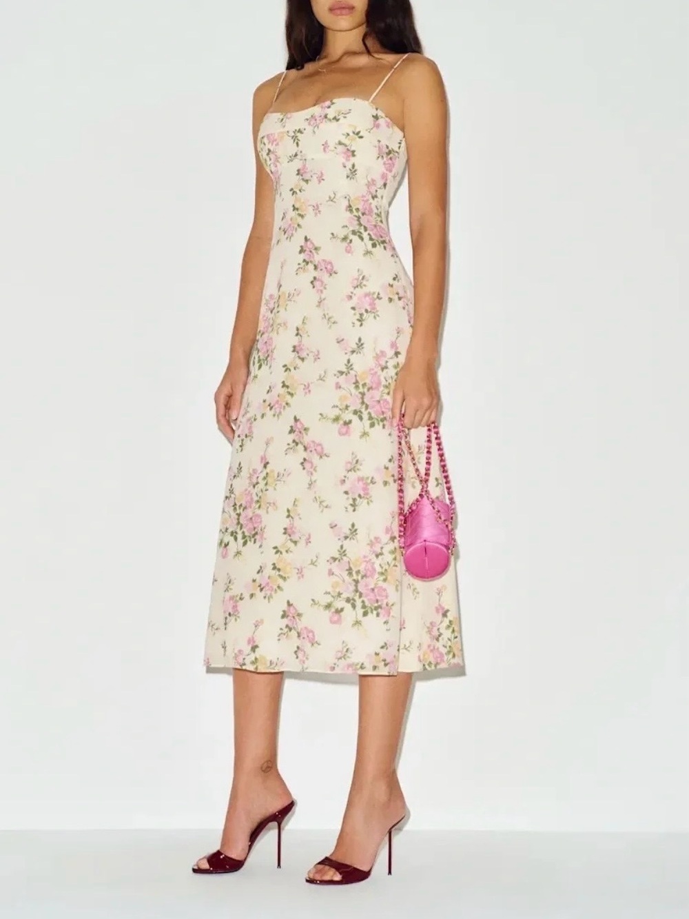 Reformation Milica Dress in Posy, NEW WITHOUT TAGS, NEVER WORN, NO FLAWS.